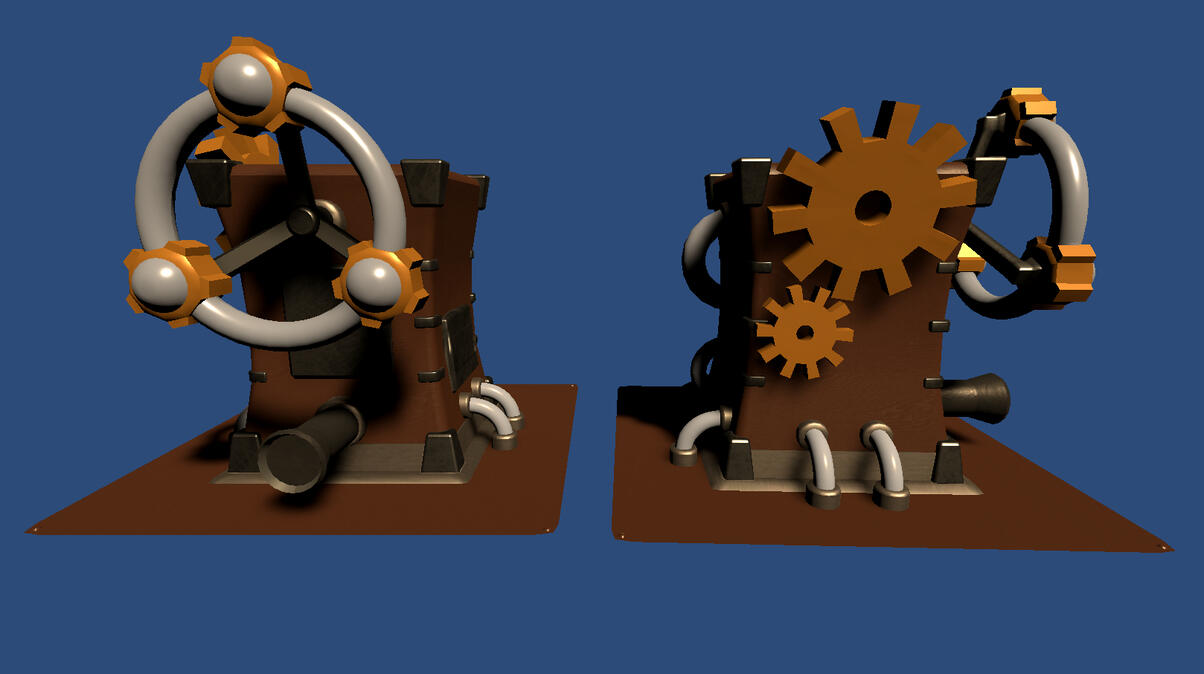 Level Select Machine Textured Model